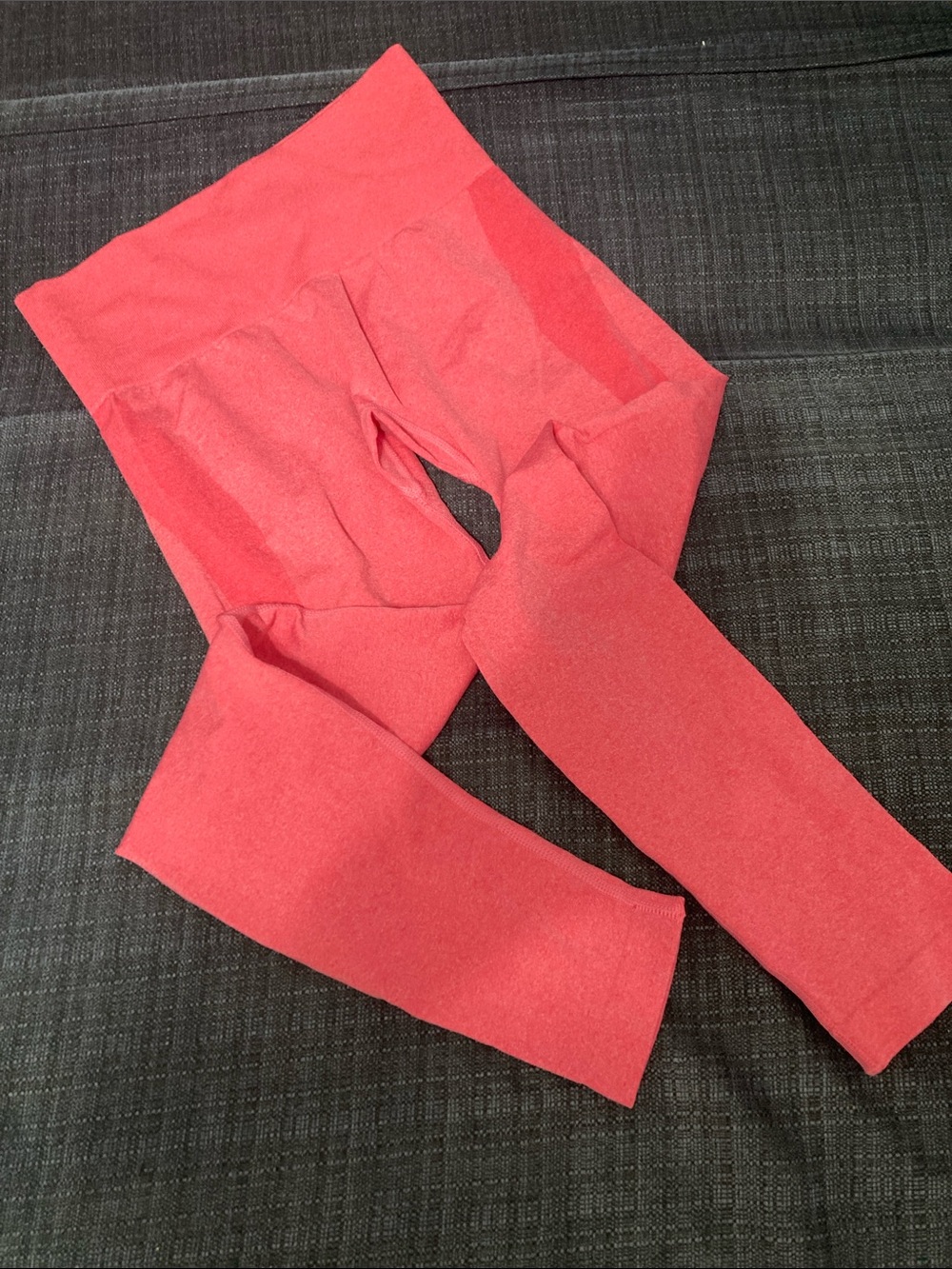 Seamless High-Waist Leggings - Coral Pink